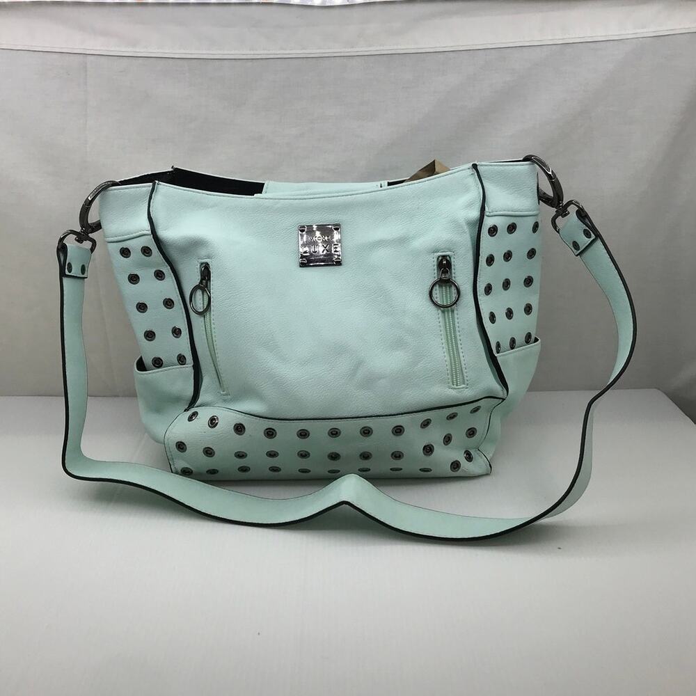Miche Caracas Luxe Prima Shell Mint Green Faux Leather Retired NWOT Defect